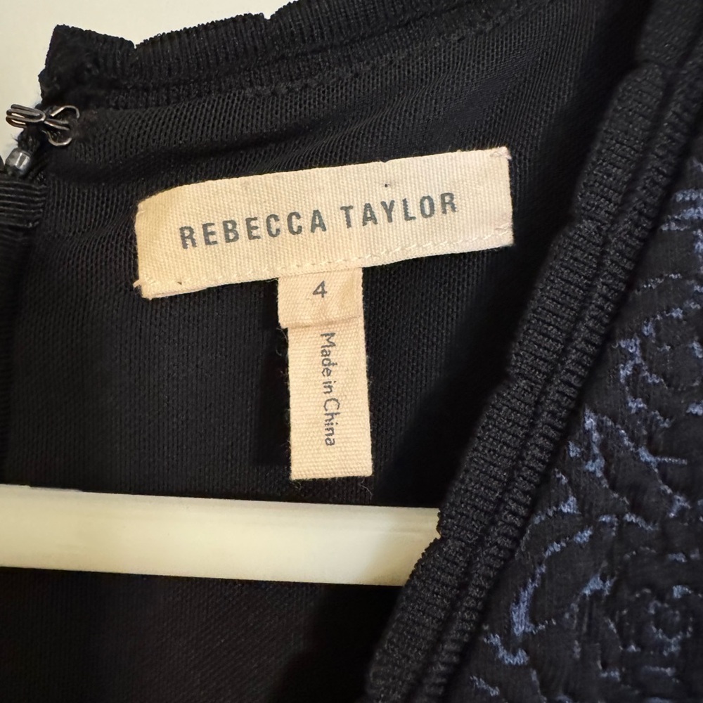 Rebecca Taylor Rose Stretch Jacquard fit-and-flare dress - Picture 3 of 3